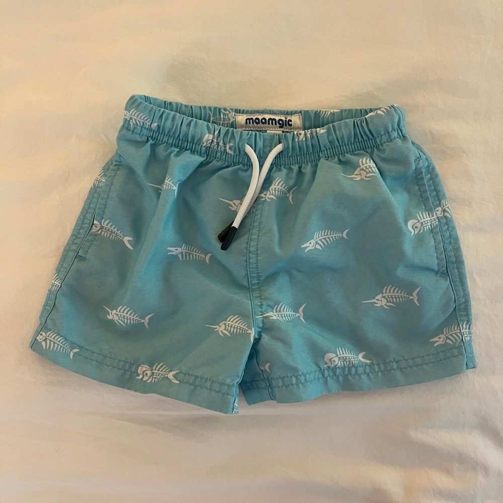Moamgic Blue Kids Swim Trunks